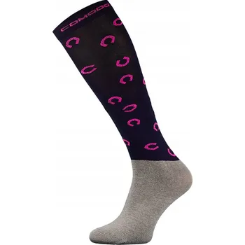 Pánské ponožky Jezdecké Ponožky Comodo SPJM/03, vel. 31-34, podkovy černé