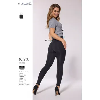 Dámské legíny Legíny Olivia - Bas Bleu XL Černá