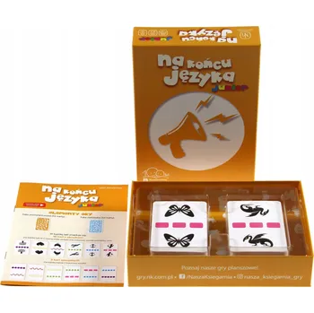 Desková hra Stolní hra NA KONCI JAZYKA JUNIOR EDUKAČNÍ SADA HRAČKY PRO DĚTI HRA PRO DĚTI VÝVOJOVÁ HRAČKA LOGICKÉ HRY PRO LOGICKÉ MYŠLENÍ Nasza Księgarnia