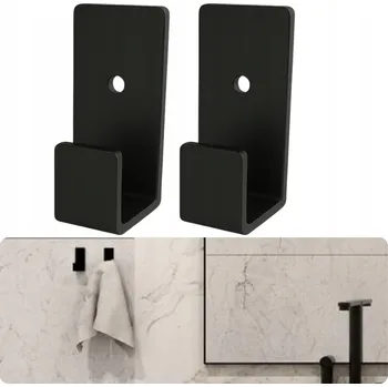 Věšák Háček na hmoždinky NewOps černý