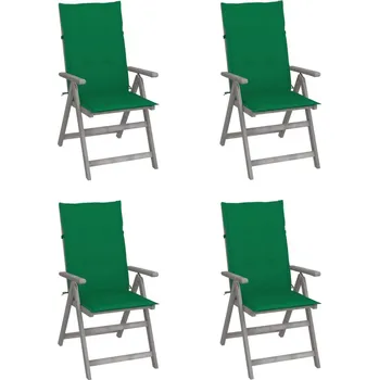 zahrada-XL Zahradní polohovací židle s poduškami 4 ks masivní akácie 3065382