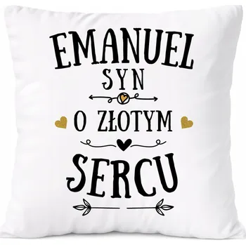 Polštář Polštář Dárek pro Emanuela Syna dítěte s potiskem s fotografií
