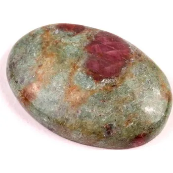 Přírodní kámen Kabošon Rubín ve Fuchsitu č.6672 (28x19x6mm)