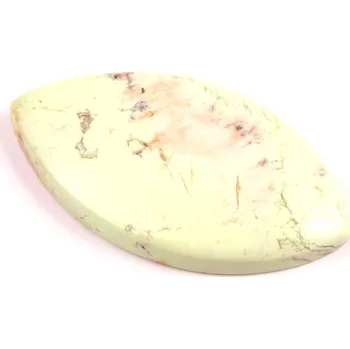 Přírodní kámen Kabošon Citronový Chrysopras č.6688 (47x25x7mm)