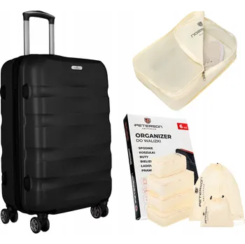 Peterson Velký cestovní kufr tvrdý skořepinový + organizér