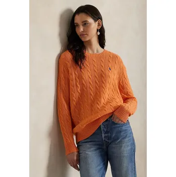Dámský svetr Svetr Polo Ralph Lauren dámský, oranžová barva, 211972115 22X, vel. XXS