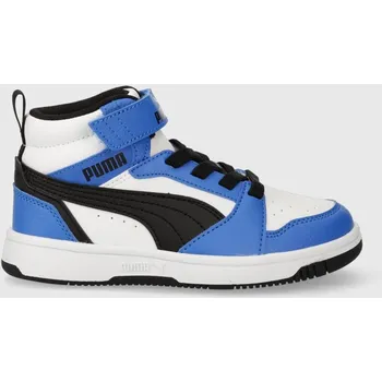 Chlapecká obuv Dětské sneakers boty Puma Rebound V6 Mid AC+ PS 393832 modrá 95X, EUR 28.5