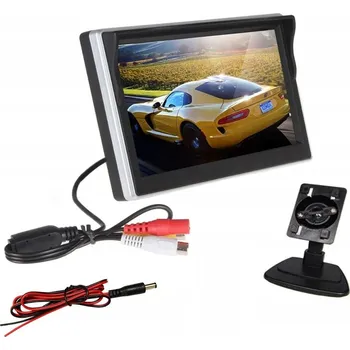 IP kamera LCD monitor 5 palců pro couvací kameru se 2 video vstupy