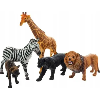 Figurka FIGURKY DIVOKÝCH ZVÍŘAT RUČNĚ MALOVANÉ 5 KS