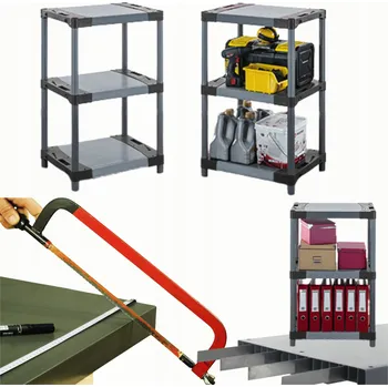 Dílenský regál Plastový regál do garáže TYTAN-3_070_SZAR