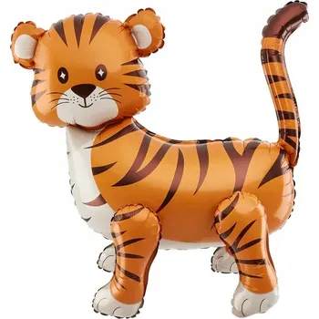 Balónek Fóliový balónek stojící Tygřík 58x56 cm Narozeniny