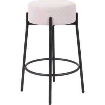 Barová židle Barová Židle Avida Design černý, odstíny béžové 65 cm, tkanina