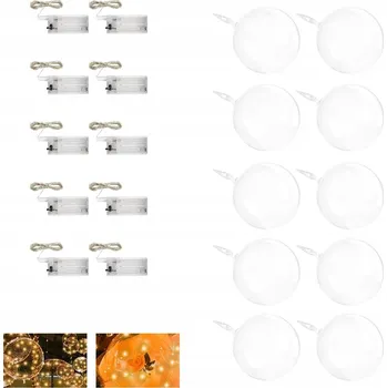 Balónek Svítící LED balónek 10 ks Bobo dekorace svítící balónek