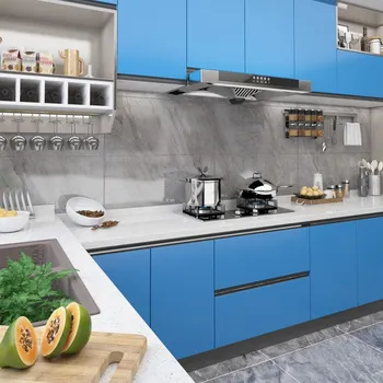 Tapeta zahrada-XL Samolepící tapety na nábytek 2 ks azurové 500 x 90 cm PVC 3059655