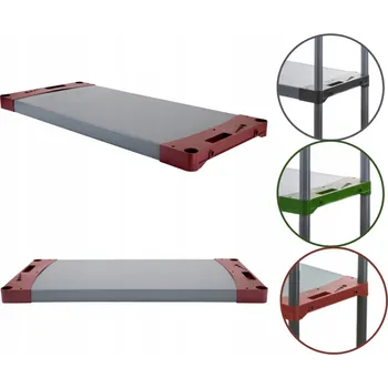 Dílenský regál Plastový skladový regál 5 polic, 100 x 46 cm