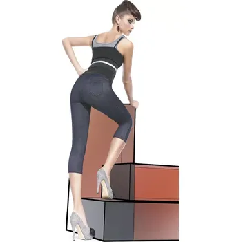 Dámské legíny Legíny Blanka short - Bas Bleu M Indigo