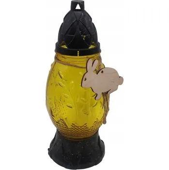 Svíčka Hřbitovní Svíčka vajíčko střední decor – kuřátko / emblém l-1030 / 1 kus