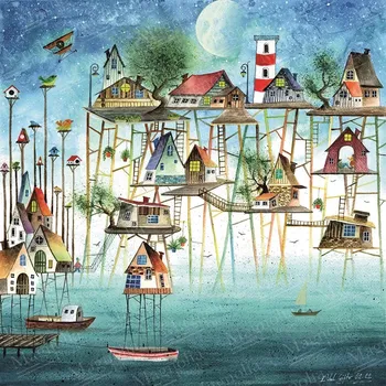 Puzzle Puzzle Pier City 1023 dílků MAGNOLIA