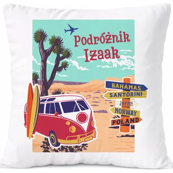 Polštář Dárek Polštář pro Aarona, syna dítěte, s potiskem