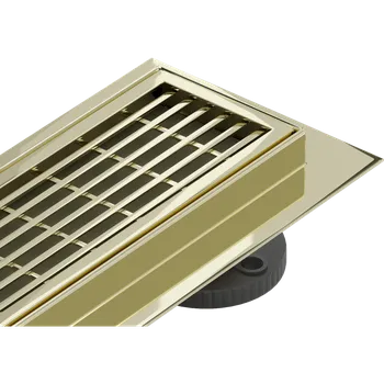 Odvodňovací žlab Mexen Flat M33 lineární odtok 80 cm, zlatý - 1533080-15 Lineární podlahové odtoky