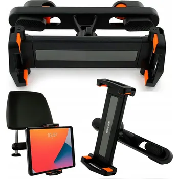 DRŽÁK DO AUTA NA TABLET TELEFON NA OPĚRKU HLAVY SILNÝ NASTAVITELNÝ STABILNÍ