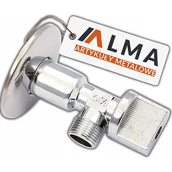 Ventil ROHOVÝ KULOVÝ VENTIL 1/2 x 3/8 BEZ FILTRU / SÍŤKY, ÚHEL 90°