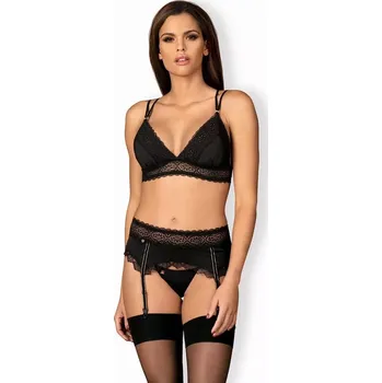 Dámské spodní prádlo Fantastický set Lolitte set - Obsessive L/XL Černá