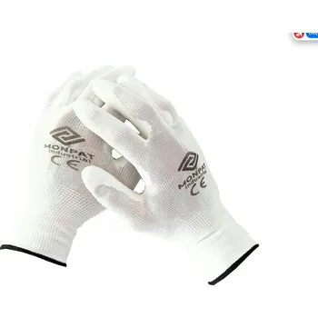 Pracovní rukavice Rukavice Proof PRACOVNÍ RUKAVICE BÍLÉ MÁČENÉ PROOF velikost 6 - XS 10 párů