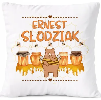 Polštář Dárek Polštář pro Adama, syna, dítě s potiskem