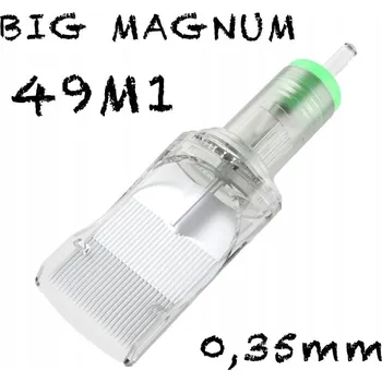 Tetovací jehla 49M1 PREMIUM CARTRIDGE 0,35MM BIG MAGNUM 1KS N18