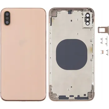 Pouzdro na mobilní telefon Kompletní kryt pro Apple iPhone XS Max zlatý korpus