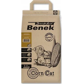 Podestýlka pro kočku Super Benek Corn Cat Golden 14l Kukuřičný přírodní stelivo pro kočky