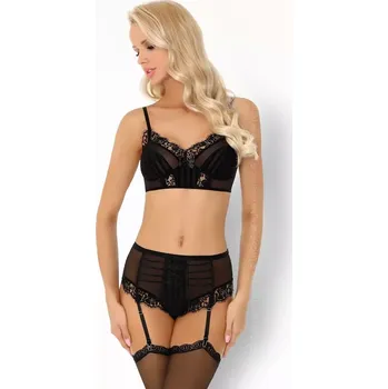 Podprsenka Elegantní set Almudena black - LivCo Corsetti L/XL Černá