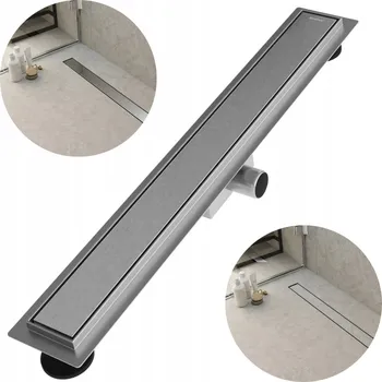 Lineární odtok 70 cm 2v1 ocelový, pod dlažbu, podlahový, do sprchy Merflow