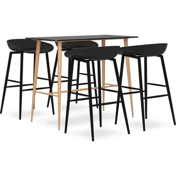 Jídelní set zahrada-XL 5dílný barový set černý 3057465