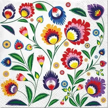 Papírový ubrousek Ubrousky s motivem Łowicki Łowicz 33 cm 20 ks