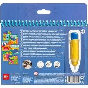 omalovánky Vodní omalovánka Apli Kids Mořská voda