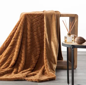 deka CHLUPATÁ DEKA KATE 150X200 CM MĚDOVÁ