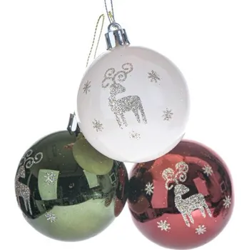 Casa de Engel Plastové závěsné ozdoby - lesk - sada 3ks 08