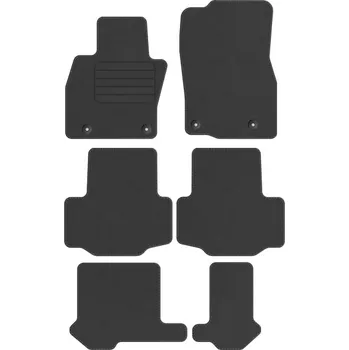 autokoberec Kobercové rohože Edecor velurové 6 ks