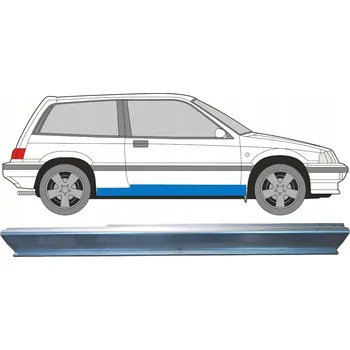 Prah karosérie Opravný plech prahu pro Honda Civic 1983-1987 / Pravý