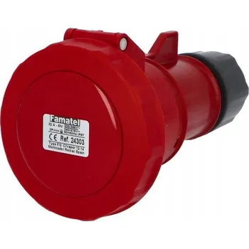 Elektrická zásuvka Hermetická přenosná zásuvka 32A/5p IP67