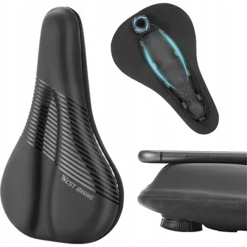 Sedlo na kolo Vodotěsný gelový potah na sedlo kola West Biking s GELovou vložkou