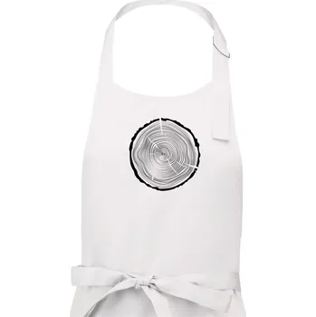 Kuchyňská zástěra Letokruhy 50 bez věku - Pánská zástěra na vaření - Univerzální velikost ( Bílá )