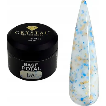 Lak na nehty Hybridní lak, barevná báze CRYSTAL PROFESSIONAL Base Potal #UA 15 ml