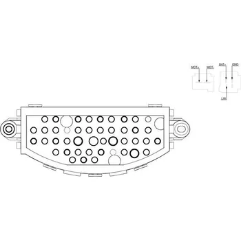 Regulace, vnitřní ventilace MAHLE ABR 22 000S