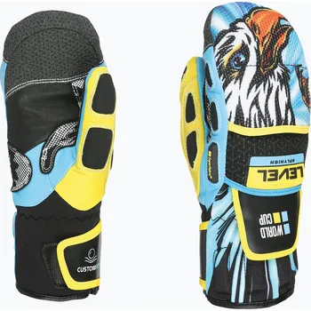 Dětské lyžařské rukavice Level Worldcup JR CF Mitt yellow/blue