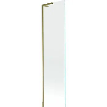 Vanová zástěna MEXEN/S - Next L vanová zástěna FIX 90 x 150, transparent, zlatá 895-090-000-03-00-50