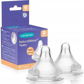 dudlíky Lansinoh NaturalWave M Dudlík 2 ks 3-6 měsíců