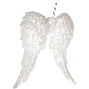 Vánoční dekorace Casa de Engel Plastová závěsná křídla - bílá 24/96